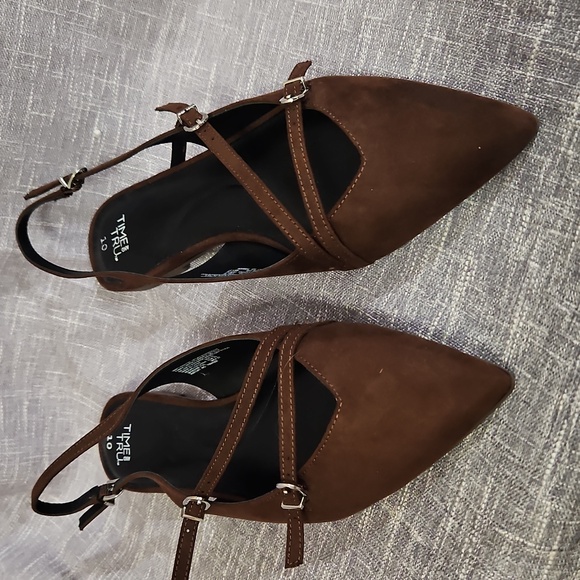 Brown Slingback Heels - Picture 7 of 7